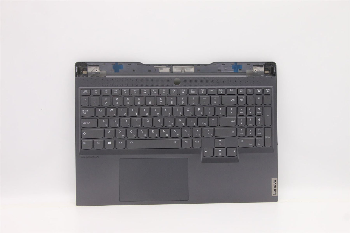 Lenovo S7 15ACH6 Palmrest Cover Touchpad Keyboard Hebrew Grey Backlit 5CB1C94068