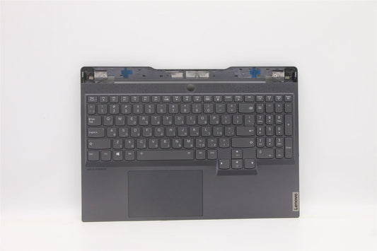 Lenovo S7 15ACH6 Palmrest Cover Touchpad Keyboard Hebrew Grey Backlit 5CB1C94068