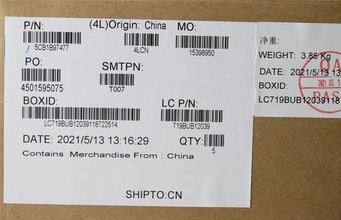 Lenovo IdeaPad 3-17ITL6 Palmrest Cover Touchpad Keyboard Swiss Grey 5CB1B97477