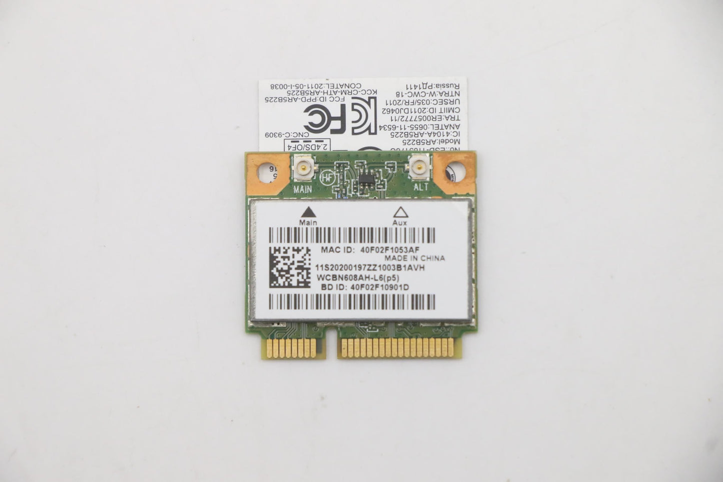 Lenovo WB225 BGN+BT HMC WiFi WLAN LiteOn Board 20200197