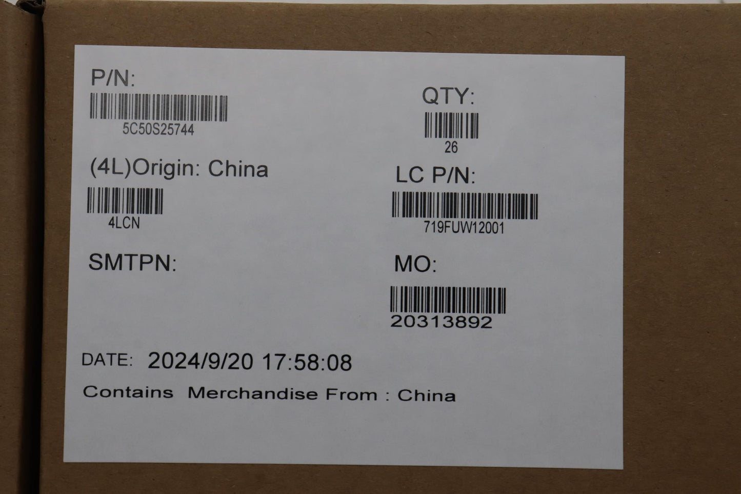 Lenovo CARDPOP L 83LK IO/B MAIN I/O Board 5C50S25744