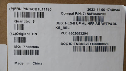 Lenovo IdeaPad 5 14IRL8 5 14IAH8 Palmrest Cover Touchpad Keyboard 5CB1L11180