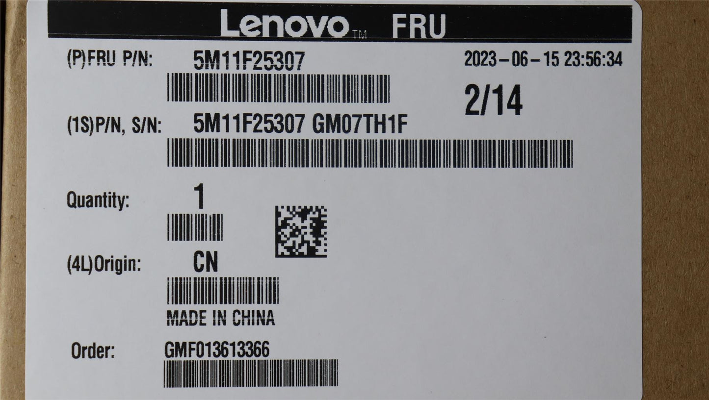 Lenovo ThinkPad T14s Gen 2 Keyboard Palmrest Top Cover UK Black 5M11F25308