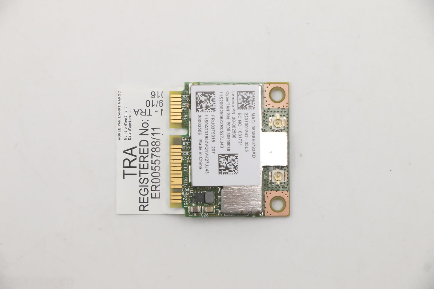 Lenovo BCM43227, single band WiFi WLAN Board 03T9015