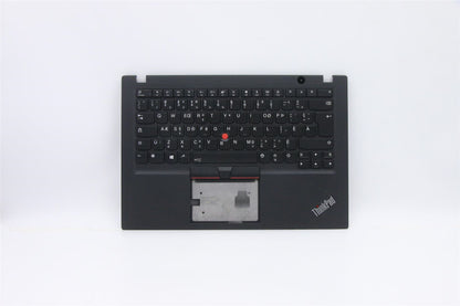 Lenovo ThinkPad T490s Keyboard Palmrest Top Cover Canadian French Black 02HM205