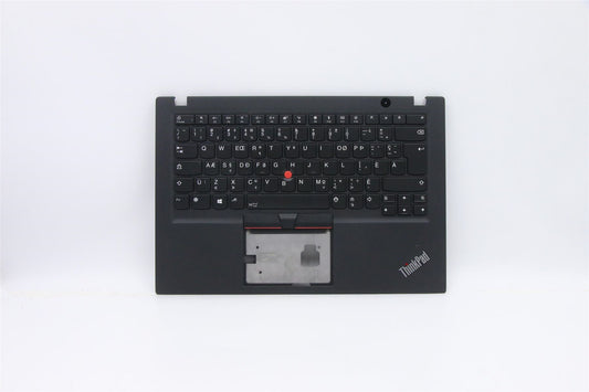 Lenovo ThinkPad T490s Keyboard Palmrest Top Cover Canadian French Black 02HM205