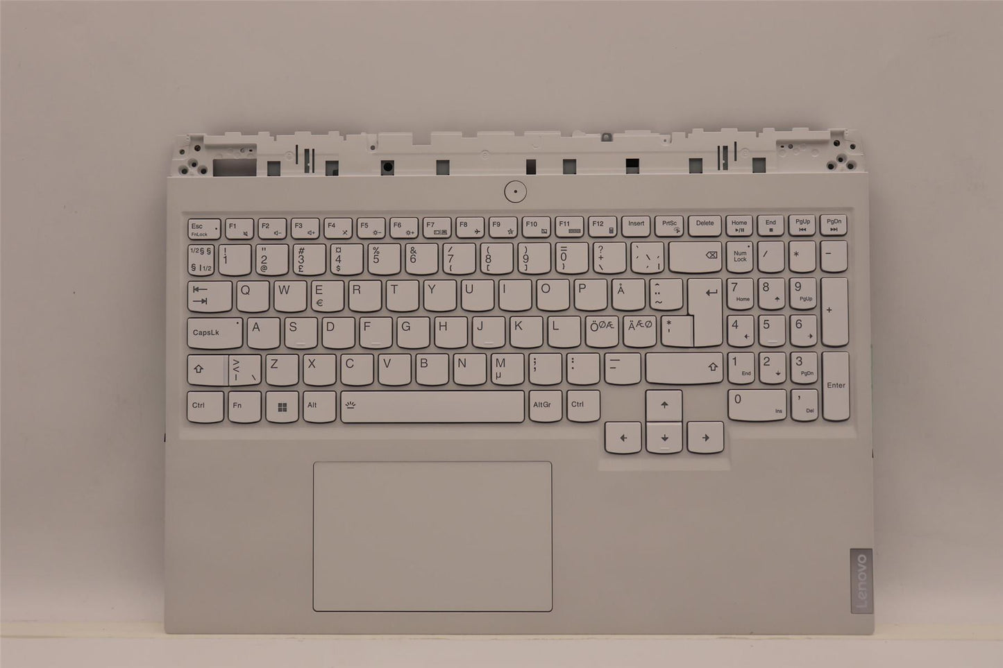 Lenovo 5 16IAH7H Palmrest Cover Touchpad Keyboard Nordic Storm Grey 5CB1F38571
