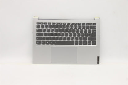 Lenovo IdeaPad 7 14IHU5 Palmrest Cover Touchpad Keyboard German Silver 5CB1C19293