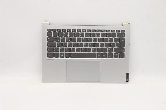 Lenovo IdeaPad 7 14IHU5 Palmrest Cover Touchpad Keyboard German Silver 5CB1C19293