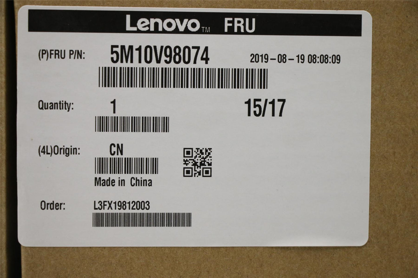 Lenovo MECH_ASM KBD Bezel ASM,w/FPR noPwrbrd,SV 5M10V98074