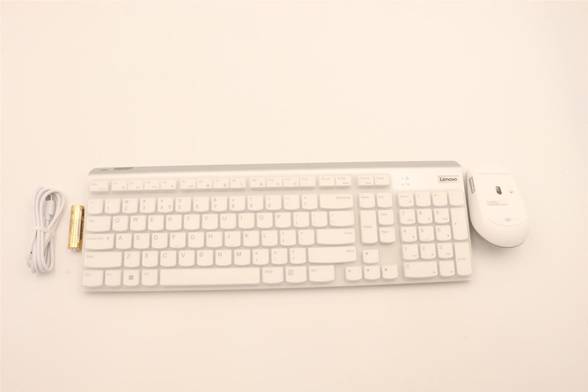 Lenovo Keyboard_Mouse,Wireless,Indian,Cloud Grey Keyboard 5KM1B81371