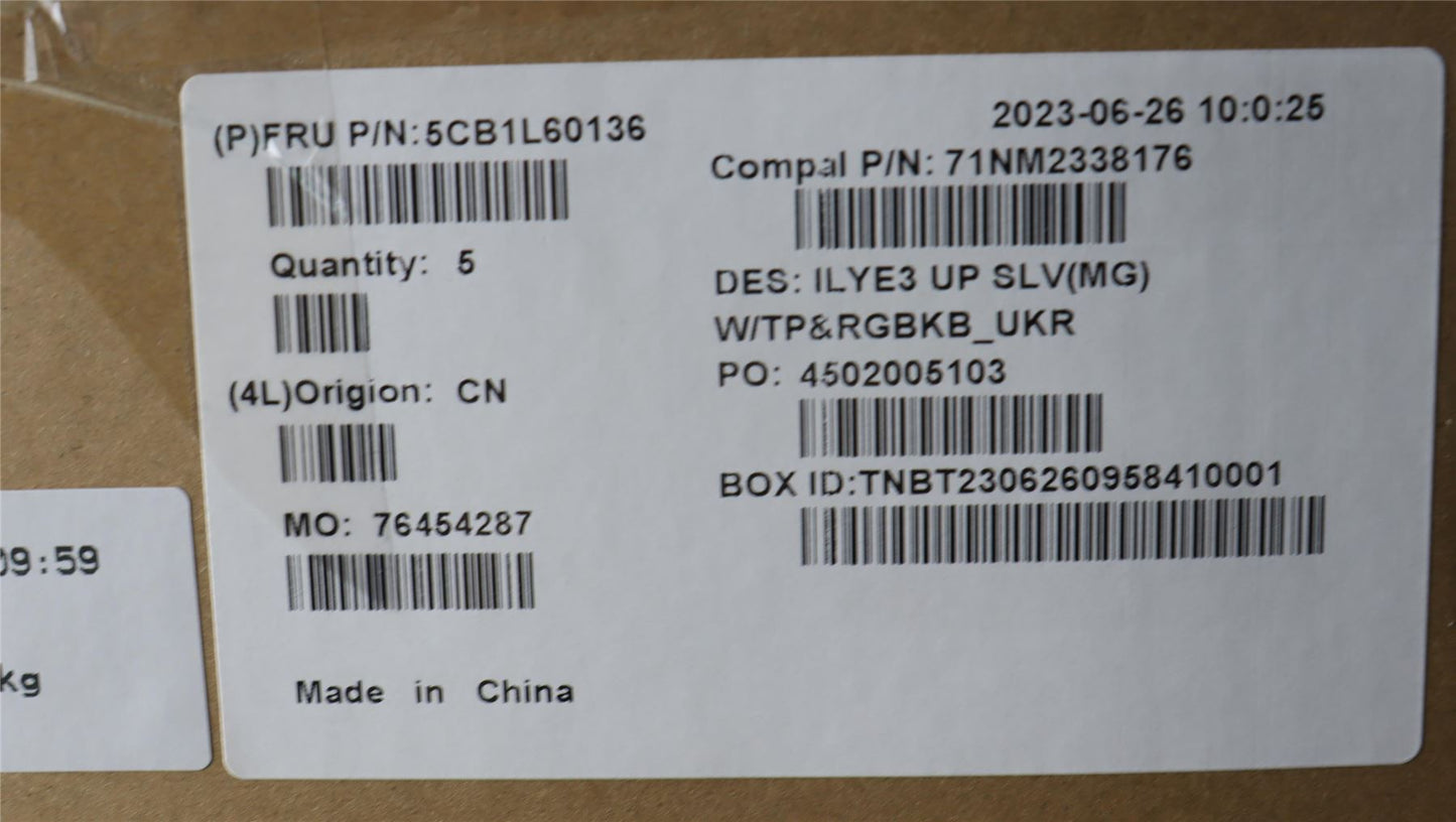 Lenovo Slim 5 16IRH8 Palmrest Cover Touchpad Keyboard Ukrainian 5CB1L60136