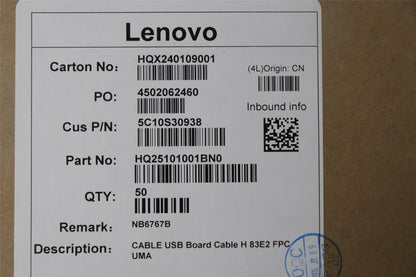 Lenovo USB Board Cable H 83E2 FPC UMA 5C10S30938