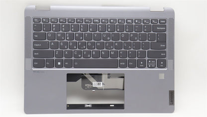 Lenovo IdeaPad 5 14ABR8 Keyboard Palmrest Top Cover Greek Arctic Grey 5CB1K20802