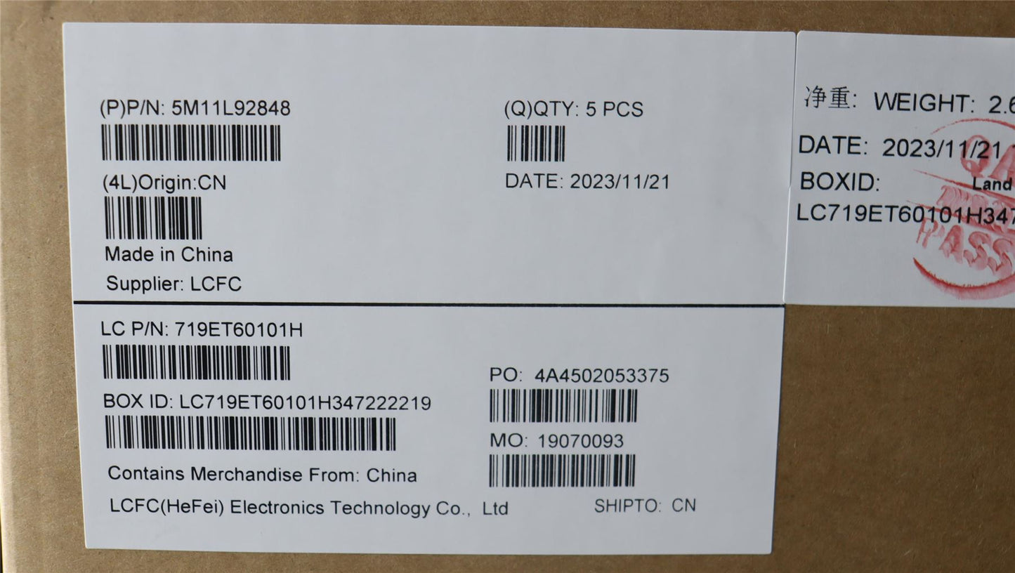 Lenovo ThinkPad T14s Gen 4 Keyboard Palmrest Top Cover Black Backlit 5M11L92848