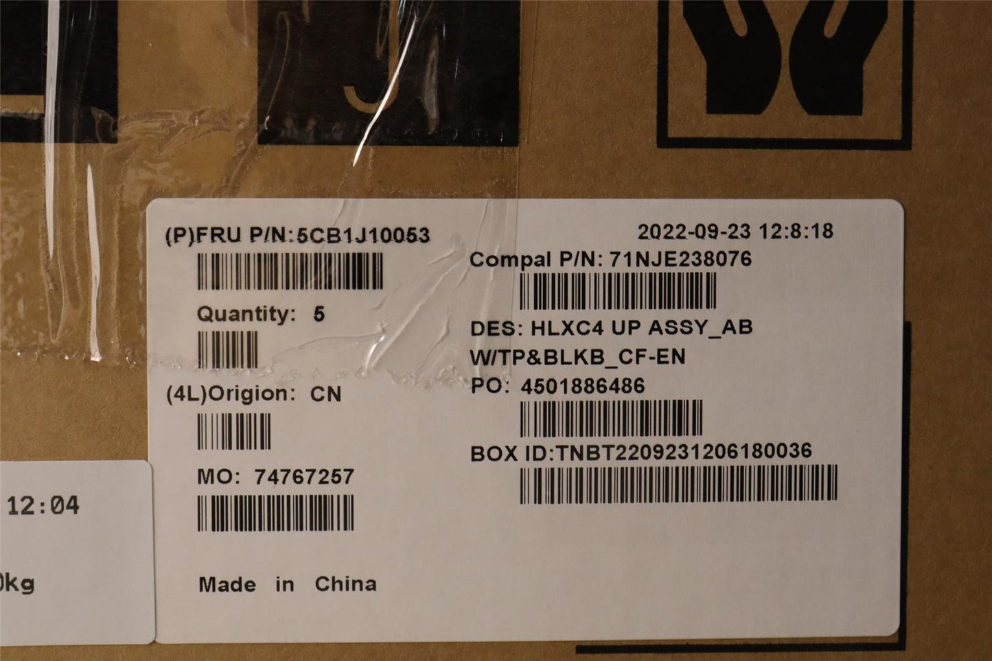 Lenovo UpperCaseASM_FRA/ENG C21DM AB BL N 5CB1J10053
