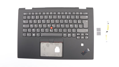 Lenovo Yoga X1 3rd Keyboard Palmrest Top Cover French Black Backlit 01LX791