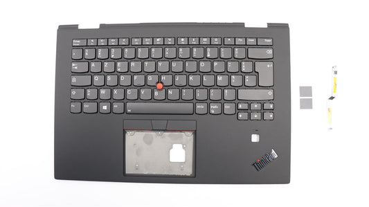 Lenovo Yoga X1 3rd Keyboard Palmrest Top Cover French Black Backlit 01LX791