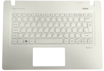 Acer Aspire V3-371 Palmrest Cover Keyboard UK White 60.MPHN1.032