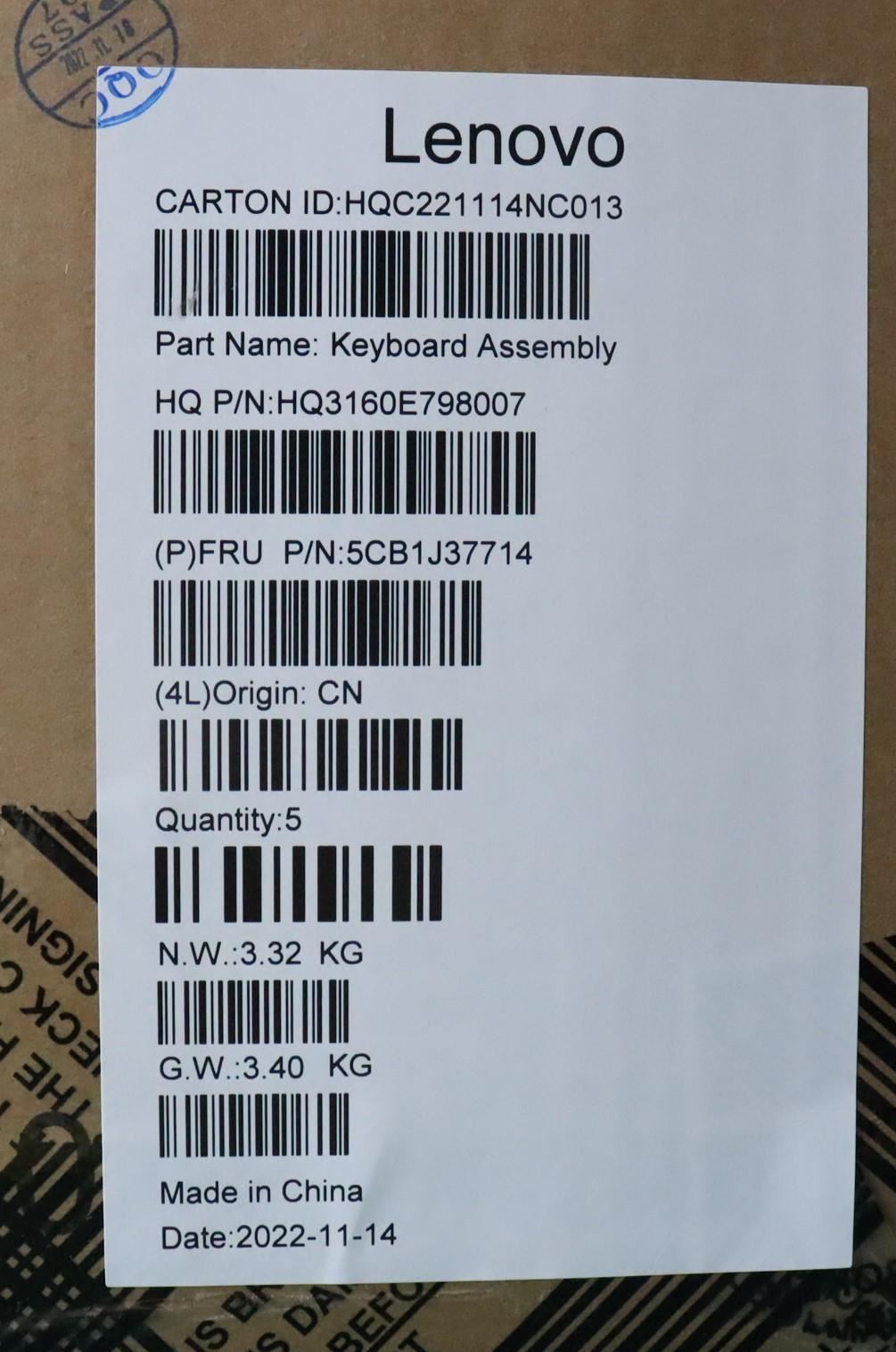 Lenovo IdeaPad 7 16IAH7 Palmrest Cover Touchpad Keyboard Russian Grey 5CB1J37714