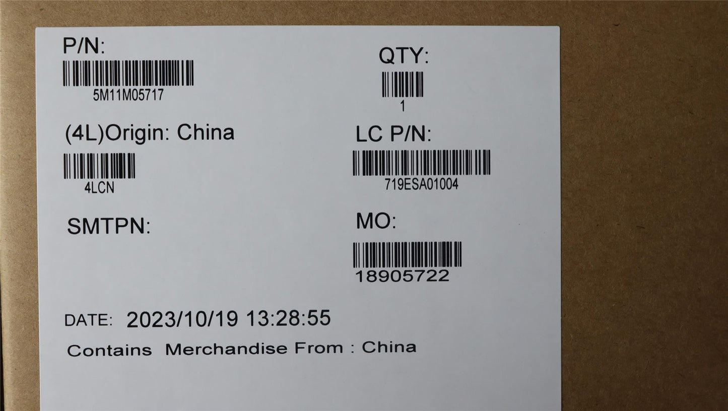 Lenovo MECH_ASM 16,WUXGA,TCH,HybIR,Mutto/CSOT 5M11M05717