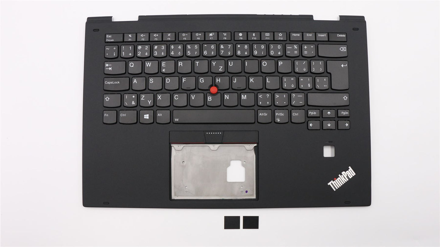 Lenovo Yoga X1 2nd Keyboard Palmrest Top Cover Czech Black Backlit 01HY806