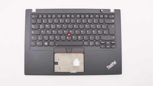Lenovo ThinkPad T490s Keyboard Palmrest Top Cover German Black Backlit 02HM213