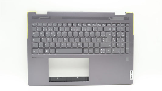 Lenovo Yoga 7 16IRL8 Palmrest Cover Keyboard German Grey 5CB1L31845