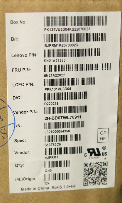 Lenovo NB_KYB CS21KBD SKTOP PMX,BL,GR,TC 5N21A22022