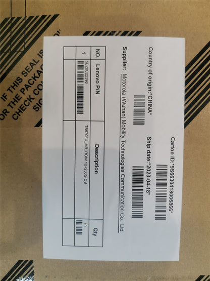 Lenovo TB570FU_MB_ROW 12+256G CS 5B28C22396