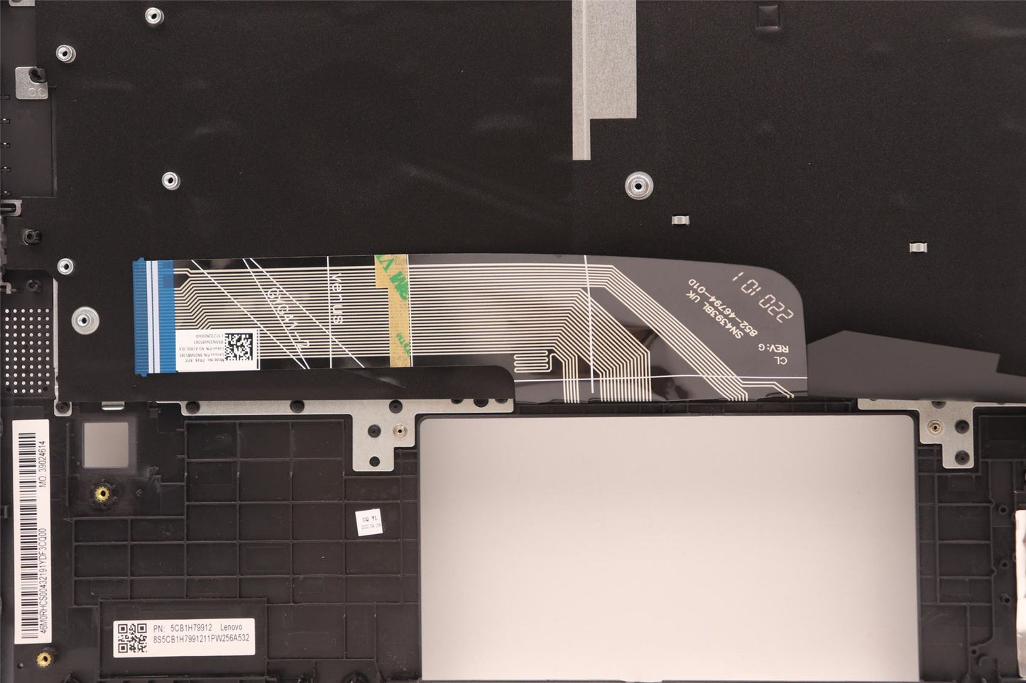 Lenovo IdeaPad 5 14IAU7 Keyboard Palmrest Top Cover Spanish Grey 5CB1H79912