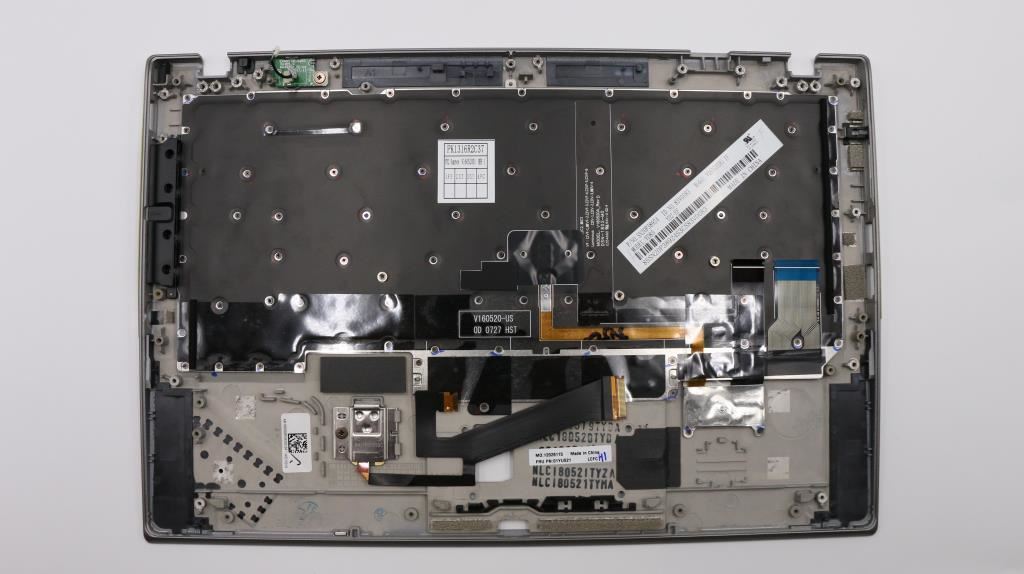 Lenovo Carbon X1 6ème clavier Palmrest Top Cover Français Canadien Argent 01YR685