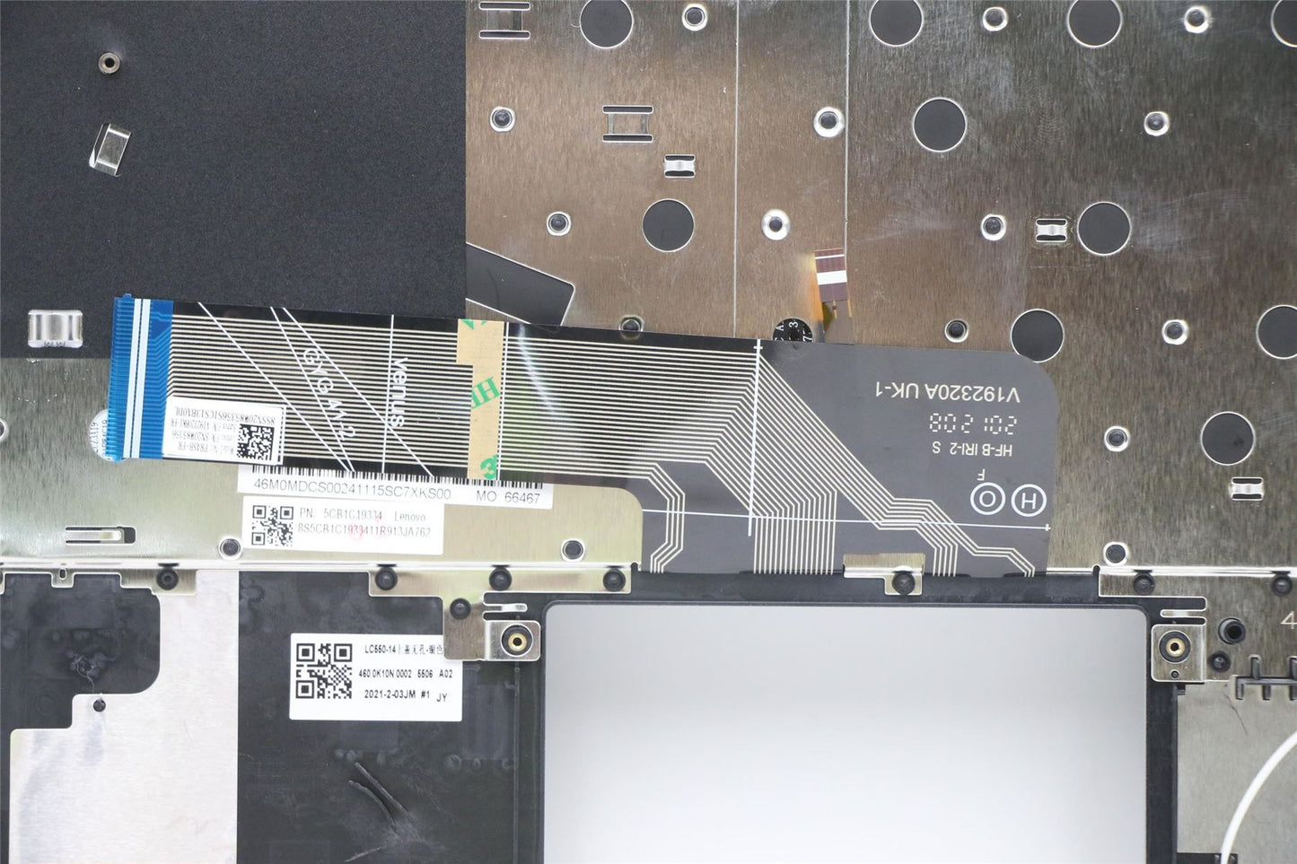 Lenovo IdeaPad 5 14ALC05 Keyboard Palmrest Top Cover French 5CB1C19334