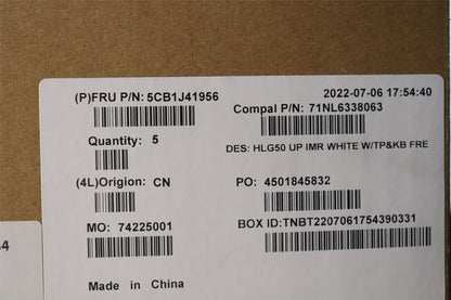 Lenovo IdeaPad 3 15ARH7 Palmrest Cover Touchpad Keyboard French White 5CB1J41956