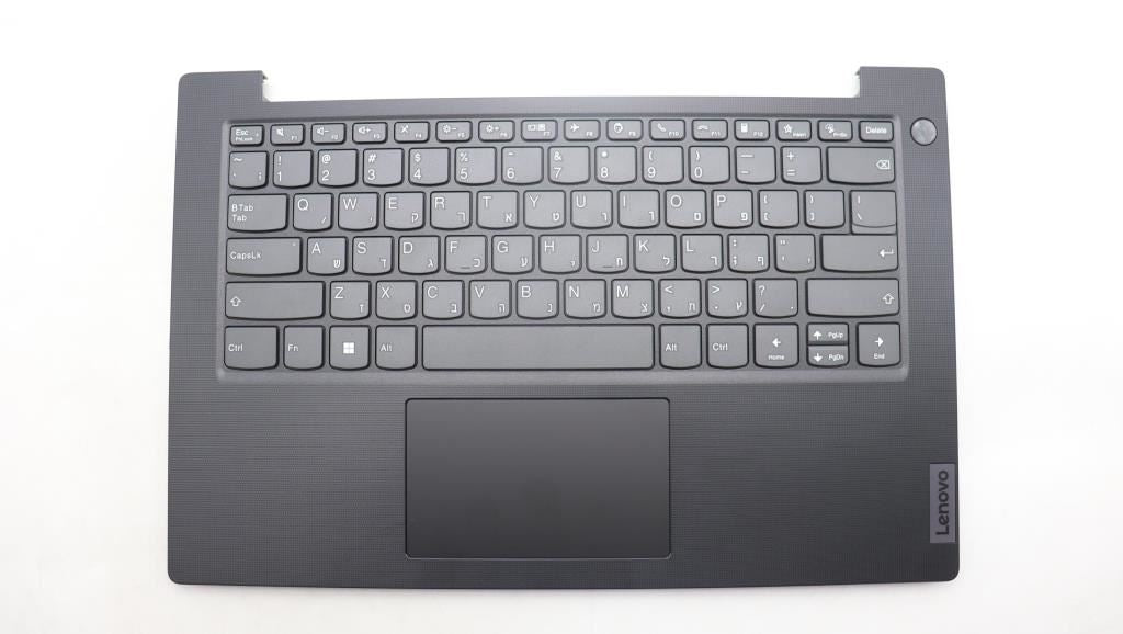 Lenovo V14 G4 IRU Palmrest Cover Touchpad Keyboard Hebrew Black 5CB1L67930