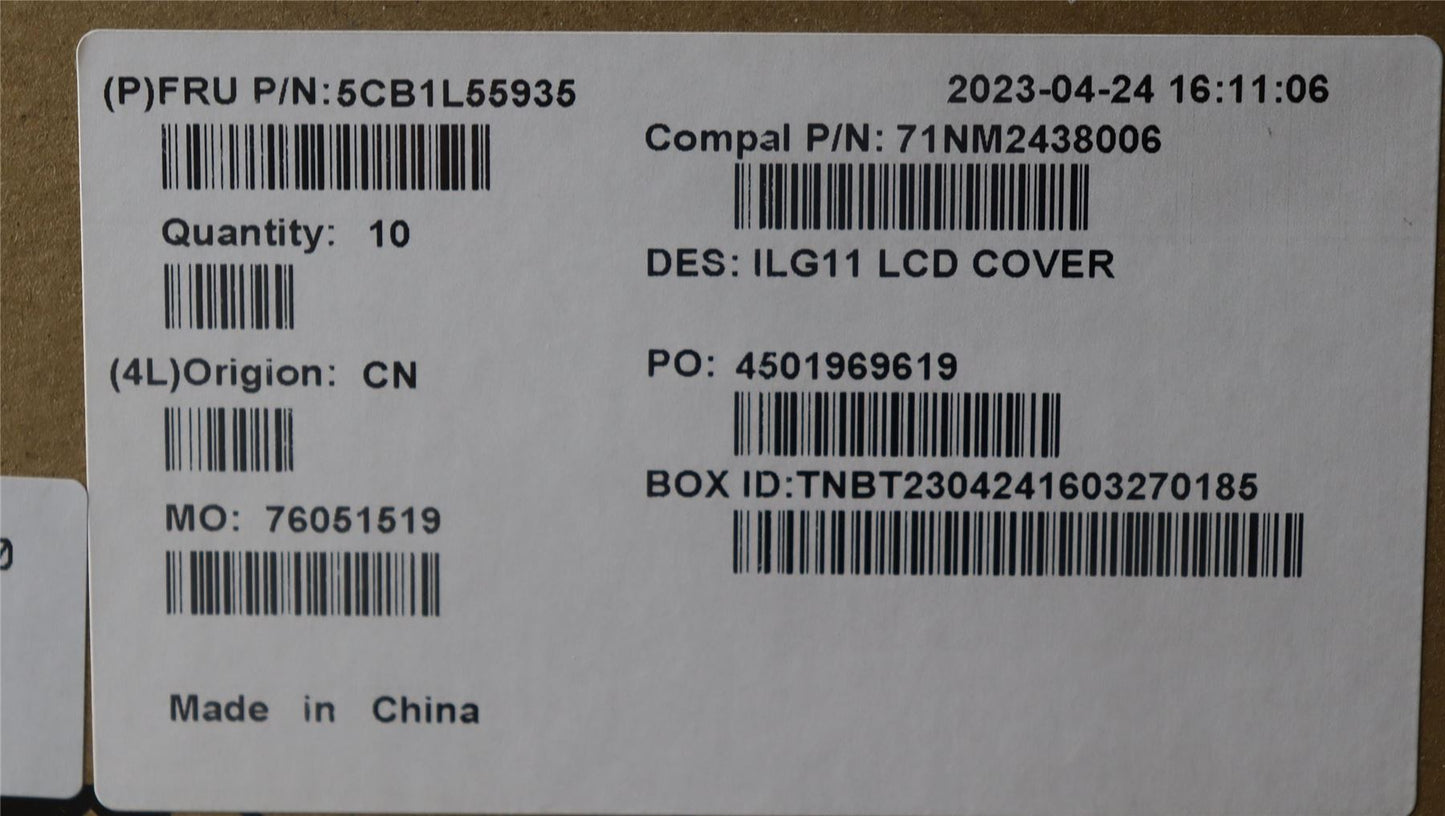 Lenovo LOQ 16APH8 LOQ 16IRH8 LCD Cover Rear Back Housing Grey 5CB1L55935