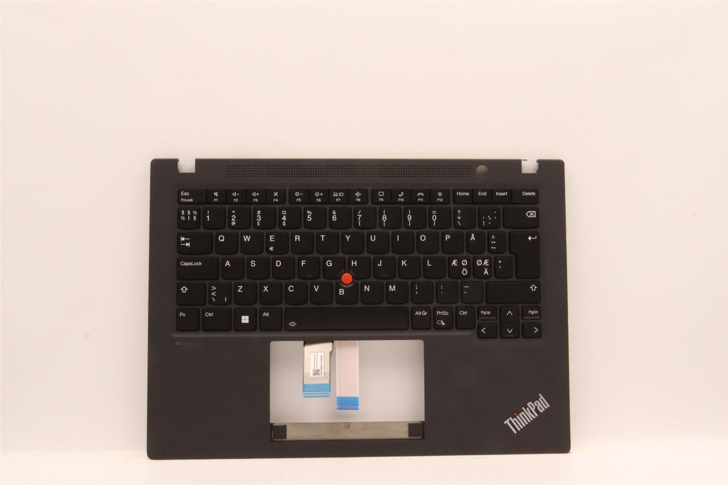 Lenovo ThinkPad T14s 3 Keyboard Palmrest Top Cover Norwegian Black 5M11H25986