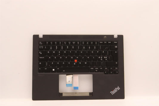 Lenovo ThinkPad T14s 3 Keyboard Palmrest Top Cover Norwegian Black 5M11H25986