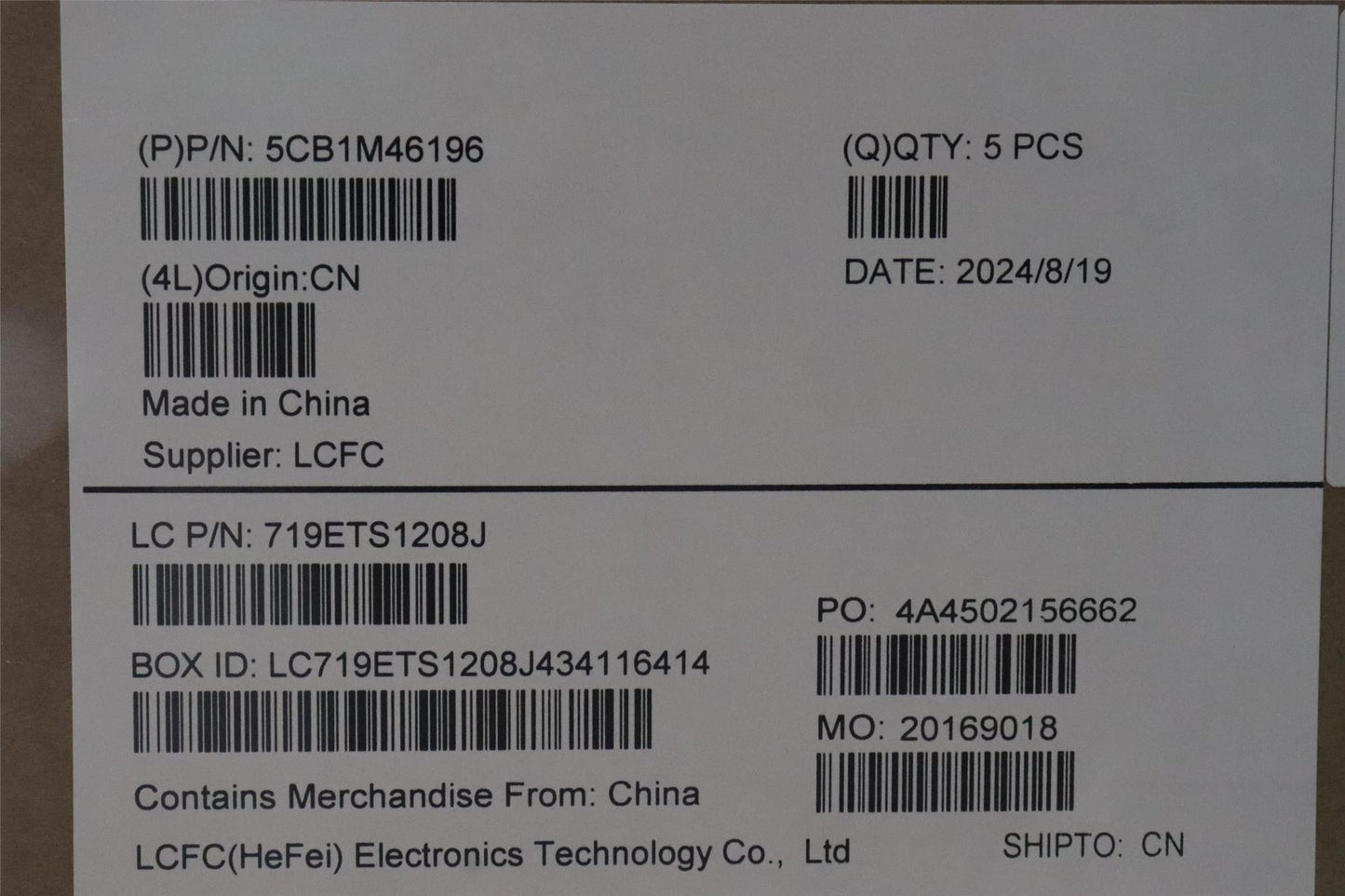 Lenovo COVER Upper Case ASM_SWS L 83EQFP AG 5CB1M46196