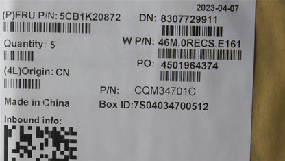 Lenovo Upper Case ASM_SWS W82XX SB BL 5CB1K20872