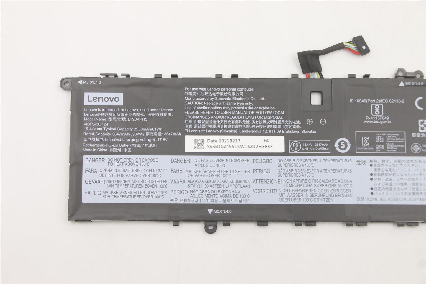 Lenovo Yoga 7 Pro-14ACH5 O 7 Pro-14IHU5 O 7 Pro-14ITL5 Battery 5B10Z49518