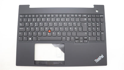 Lenovo ThinkPad E16 Gen 1 Keyboard Palmrest Top Cover Danish Black 5M11L65190