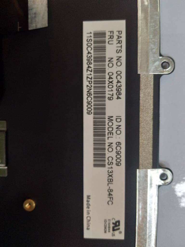Lenovo CS13X, CFR, CHY, Backlit Canadian French Keyboard 04X0179