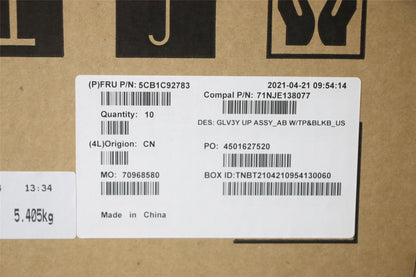 Lenovo ThinkBook 14s ITL Palmrest Cover Touchpad Keyboard US Blue 5CB1C92783