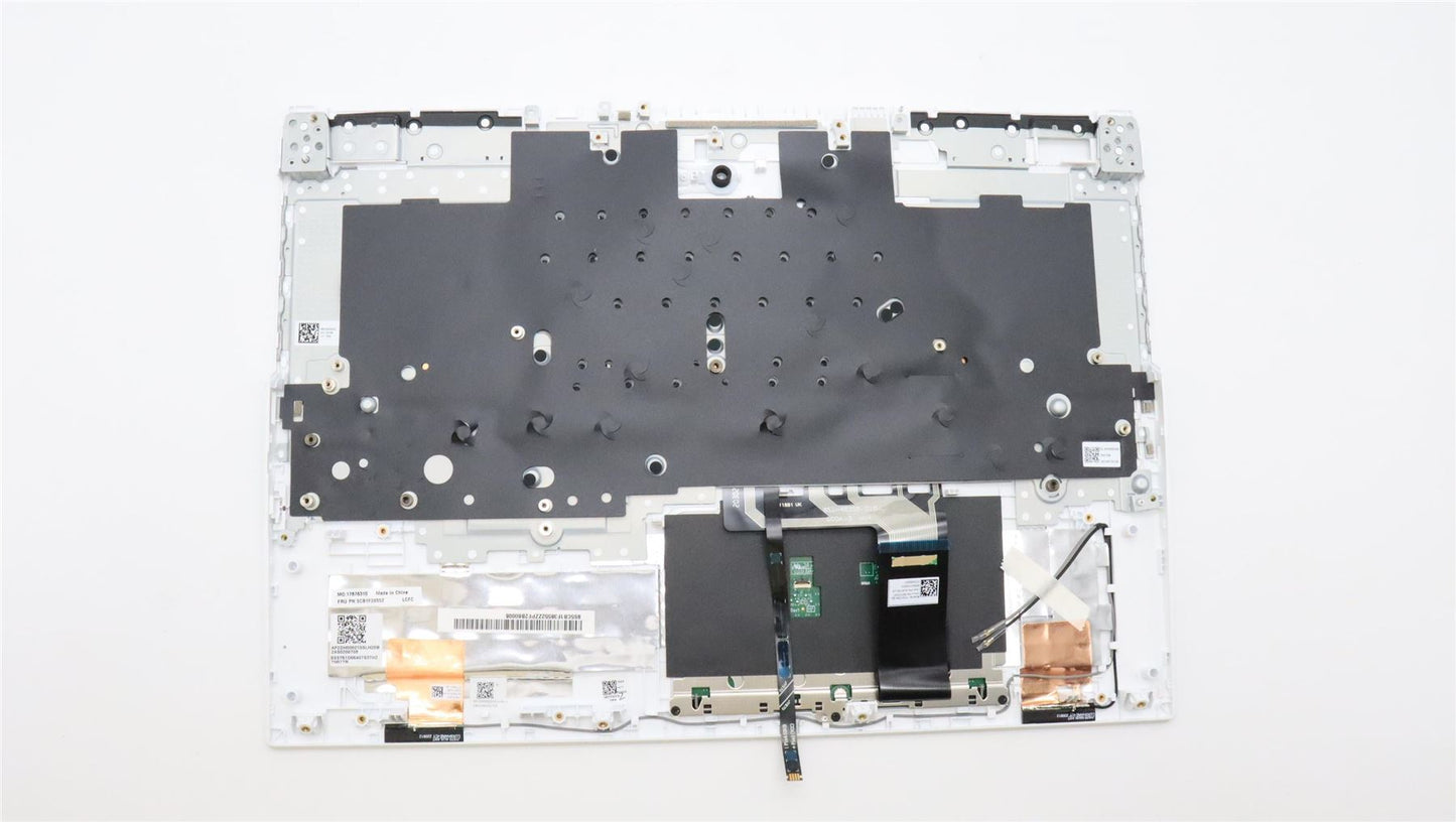 Lenovo 5 16IAH7H Palmrest Cover Touchpad Keyboard Belgian Storm Grey 5CB1F38552