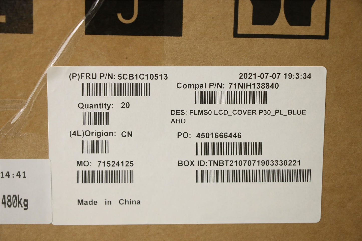 Lenovo IdeaPad 5-14IIL05 5-14ARE05 LCD Cover Rear Back Housing Blue 5CB0Y88840