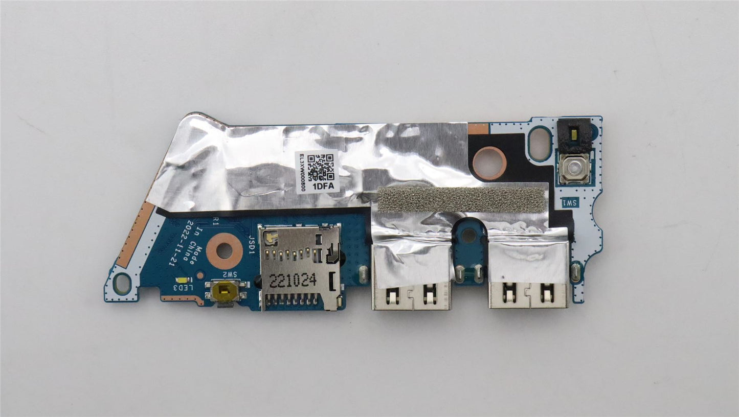 Lenovo Slim 5 14IAH8 5 14IRL8 I/O SD Card Reader USB Board 5C50S25500