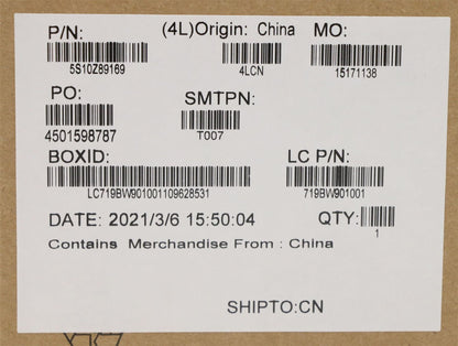 Lenovo ThinkPad P15s 2 T15 2 Screw Screws Kit 5S10Z89169