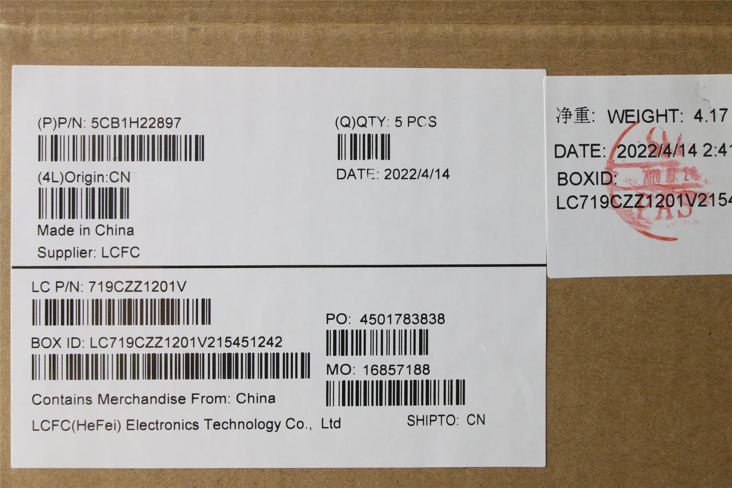 Lenovo 5 15IAH7 Palmrest Cover Touchpad Keyboard Hebrew Cloud Grey 5CB1H22897