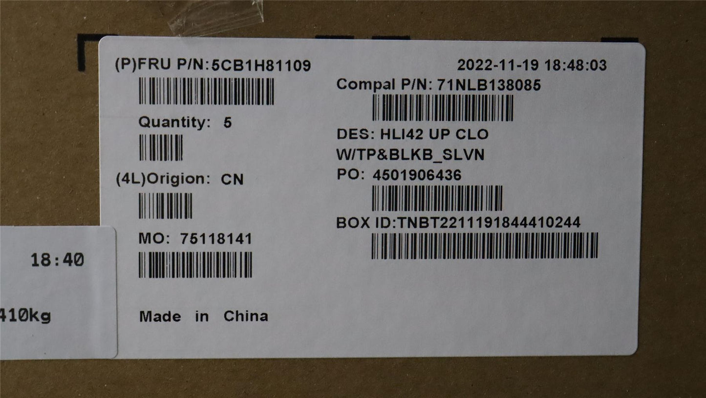 Lenovo IdeaPad 5 14IAP7 5 14ARH7 Palmrest Cover Touchpad Keyboard 5CB1H81109